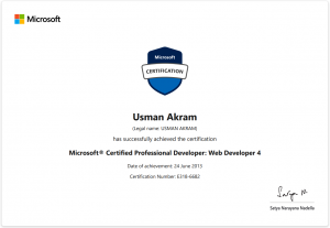 MCPD 70-519 certificate