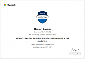 MCTS D579-2967 Web Applications certificate