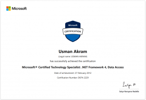 MCTS D674-2229 Data Access certificate