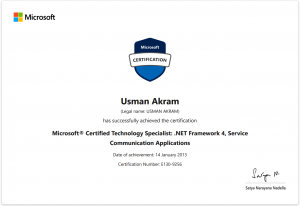 MCTS E130-9256 certificate